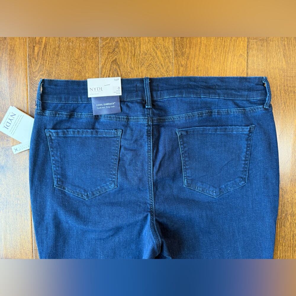 New NYDJ Marilyn Straight Crop Denim Jeans Women’s size 16P 16 Petite Rhapsody - Picture 4 of 6